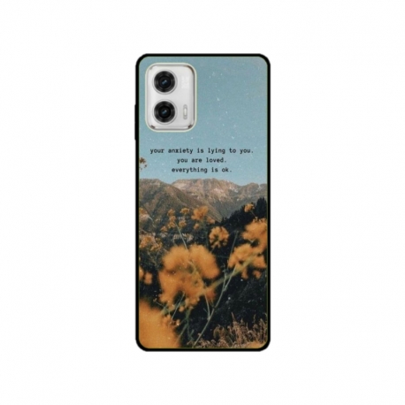 Husa personalizata tip carcasa HQPrint pentru Motorola Moto G53, model Quote 1, multicolor, S1D1M0306