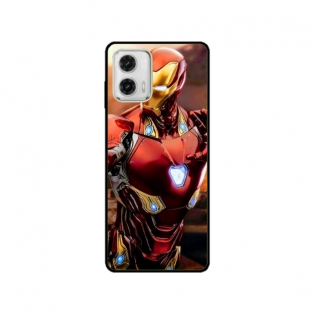 Husa personalizata tip carcasa HQPrint pentru Motorola Moto G73, model Iron Man 1, multicolor, S1D1M0102