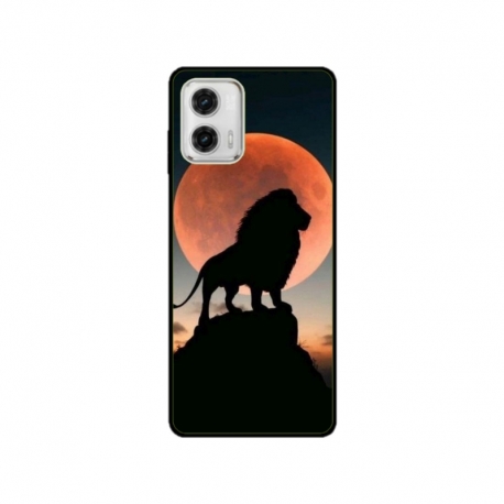 Husa personalizata tip carcasa HQPrint pentru Motorola Moto G73, model Lion 1, multicolor, S1D1M0110
