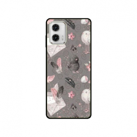 Husa personalizata tip carcasa HQPrint pentru Motorola Moto G53, model Abstract 1, multicolor, S1D1M0321