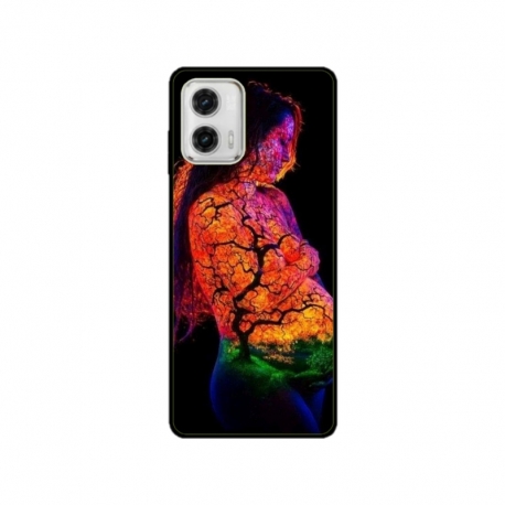 Husa personalizata tip carcasa HQPrint pentru Motorola Moto G53, model Colorful 7, multicolor, S1D1M0324