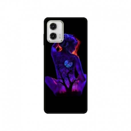 Husa personalizata tip carcasa HQPrint pentru Motorola Moto G53, model Colorful 8, multicolor, S1D1M0329
