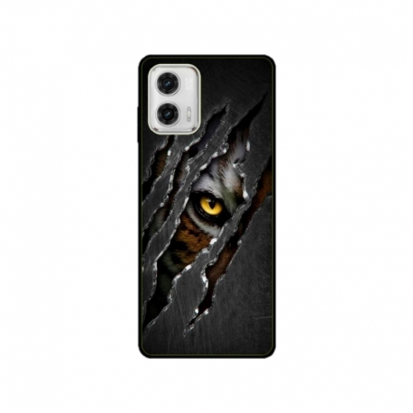 Husa personalizata tip carcasa HQPrint pentru Motorola Moto G53, model Hidden Tiger, multicolor, S1D1M0332