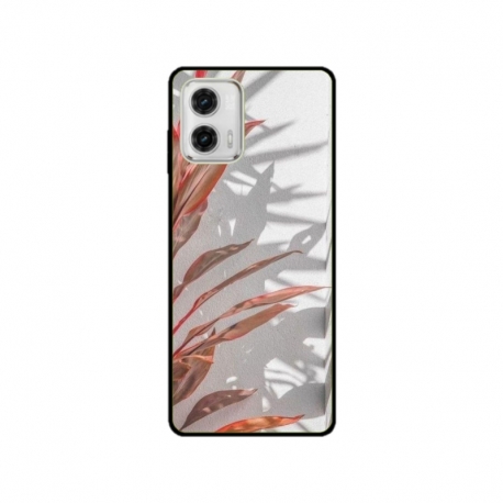 Husa personalizata tip carcasa HQPrint pentru Motorola Moto G73, model Leaf Design 4, multicolor, S1D1M0155