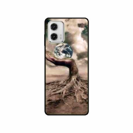 Husa personalizata tip carcasa HQPrint pentru Motorola Moto G53, model Abstract 4, multicolor, S1D1M0339