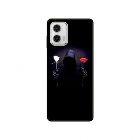 Husa personalizata tip carcasa HQPrint pentru Motorola Moto G53, model Choose Rose, multicolor, S1D1M0343