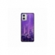 Husa personalizata tip carcasa HQPrint pentru Motorola Moto G53, model Purple Lightning, multicolor, S1D1M0354