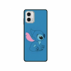Husa personalizata tip carcasa HQPrint pentru Motorola Moto G73, model Blue Stich, multicolor, S1D1M0192