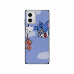 Husa personalizata tip carcasa HQPrint pentru Motorola Moto G73, model Tom and Jerry 1, multicolor, S1D1M0203