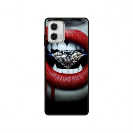 Husa personalizata tip carcasa HQPrint pentru Motorola Moto G53, model Diamond Vampire, multicolor, S1D1M0370