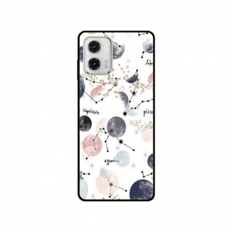 Husa personalizata tip carcasa HQPrint pentru Motorola Moto G53, model Abstract 6, multicolor, S1D1M0372