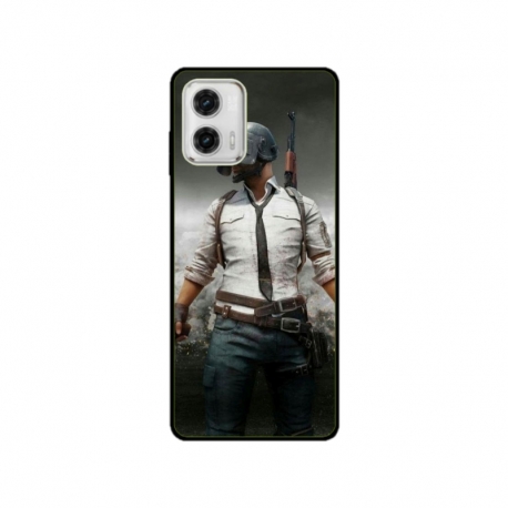Husa personalizata tip carcasa HQPrint pentru Motorola Moto G73, model PUBG 1, multicolor, S1D1M0214