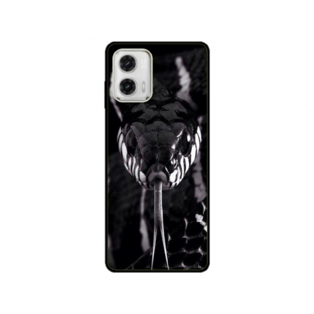 Husa personalizata tip carcasa HQPrint pentru Motorola Moto G53, model Snake, multicolor, S1D1M0378