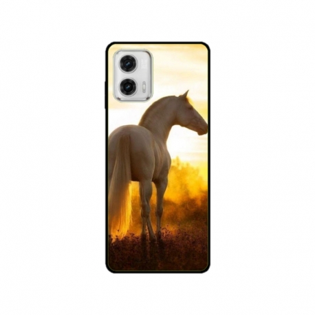 Husa personalizata tip carcasa HQPrint pentru Motorola Moto G73, model Horse 2, multicolor, S1D1M0218