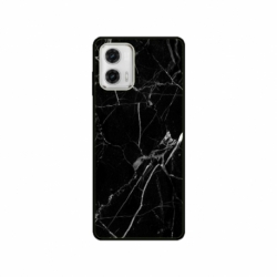Husa personalizata tip carcasa HQPrint pentru Motorola Moto G73, model Black Marble, multicolor, S1D1M0229