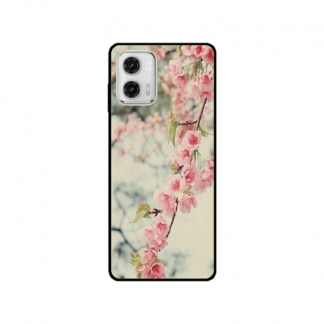 Husa personalizata tip carcasa HQPrint pentru Motorola Moto G73, model Flowers 18, multicolor, S1D1M0245