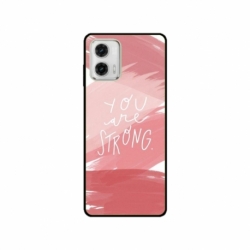 Husa personalizata tip carcasa HQPrint pentru Motorola Moto G73, model You are Strong, multicolor, S1D1M0275