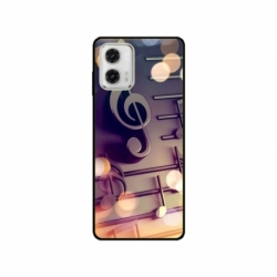 Husa personalizata tip carcasa HQPrint pentru Motorola Moto G73, model Notes, multicolor, S1D1M0328