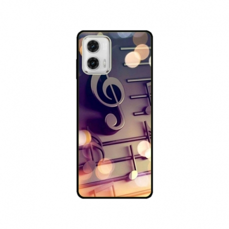 Husa personalizata tip carcasa HQPrint pentru Motorola Moto G73, model Notes, multicolor, S1D1M0328