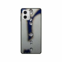 Husa personalizata tip carcasa HQPrint pentru Motorola Moto G73, model Droplets, multicolor, S1D1M0353
