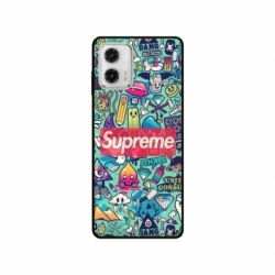 Husa personalizata tip carcasa HQPrint pentru Motorola Moto G73, model Supreme, multicolor, S1D1M0360
