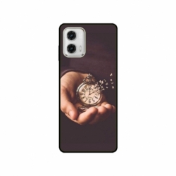 Husa personalizata tip carcasa HQPrint pentru Motorola Moto G73, model Time Flies 1, multicolor, S1D1M0364