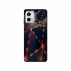 Husa personalizata tip carcasa HQPrint pentru Motorola Moto G73, model Lava Triangles, multicolor, S1D1M0367