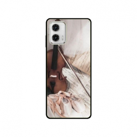 Husa personalizata tip carcasa HQPrint pentru Motorola Moto G73, model Violon, multicolor, S1D1M0371