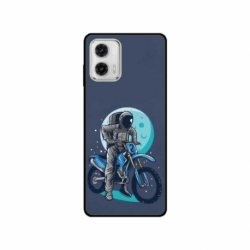 Husa personalizata tip carcasa HQPrint pentru Motorola Moto G73, model Biker Astronaout, multicolor, S1D1M0375