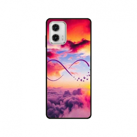 Husa personalizata tip carcasa HQPrint pentru Motorola Moto G73, model Bright Infinity, multicolor, S1D1M0377