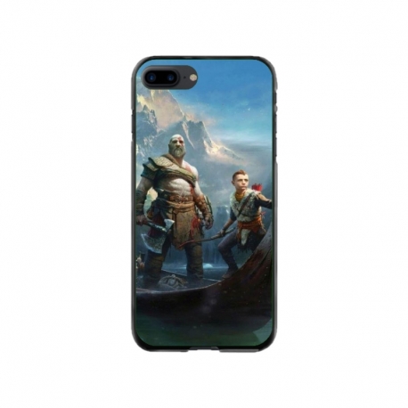 Husa personalizata tip carcasa HQPrint pentru Apple iPhone 7 Plus, model God of War 1, multicolor, S1D1M0008