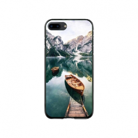 Husa personalizata tip carcasa HQPrint pentru Apple iPhone 7 Plus, model Boats, multicolor, S1D1M0024