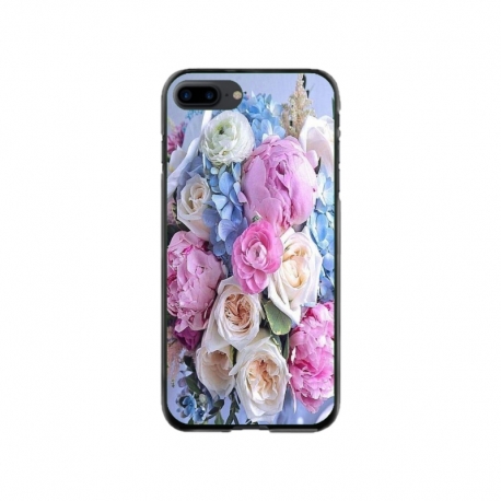 Husa personalizata tip carcasa HQPrint pentru Apple iPhone 7 Plus, model Flowers 1, multicolor, S1D1M0026