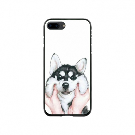 Husa personalizata tip carcasa HQPrint pentru Apple iPhone 7 Plus, model Fluffy Dog, multicolor, S1D1M0033