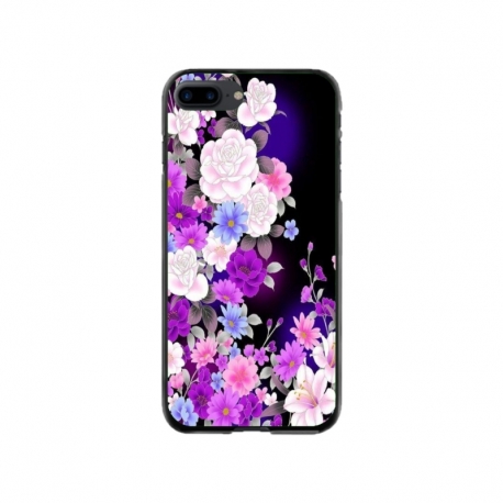 Husa personalizata tip carcasa HQPrint pentru Apple iPhone 7 Plus, model Flowers 3, multicolor, S1D1M0039