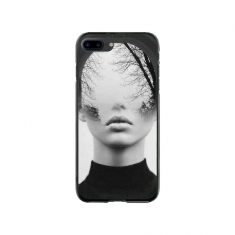Husa personalizata tip carcasa HQPrint pentru Apple iPhone 7 Plus, model Abstract Lady, multicolor, S1D1M0066