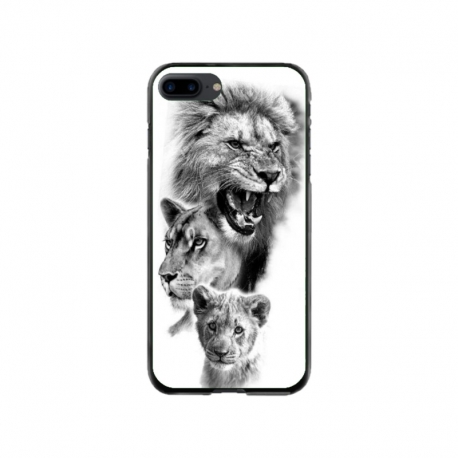 Husa personalizata tip carcasa HQPrint pentru Apple iPhone 7 Plus, model Lion 3, multicolor, S1D1M0118