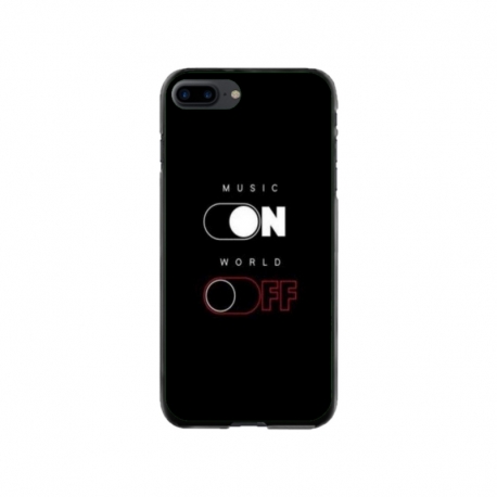 Husa personalizata tip carcasa HQPrint pentru Apple iPhone 7 Plus, model Phone On World Off, multicolor, S1D1M0131