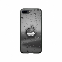 Husa personalizata tip carcasa HQPrint pentru Apple iPhone 7 Plus, model Rainy Apple logo, multicolor, S1D1M0148