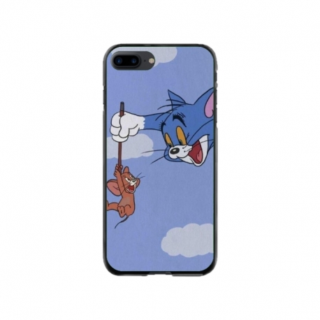Husa personalizata tip carcasa HQPrint pentru Apple iPhone 7 Plus, model Tom and Jerry 1, multicolor, S1D1M0203