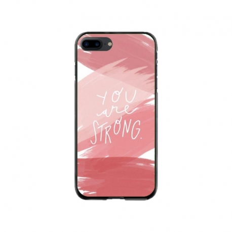 Husa personalizata tip carcasa HQPrint pentru Apple iPhone 7 Plus, model You are Strong, multicolor, S1D1M0275