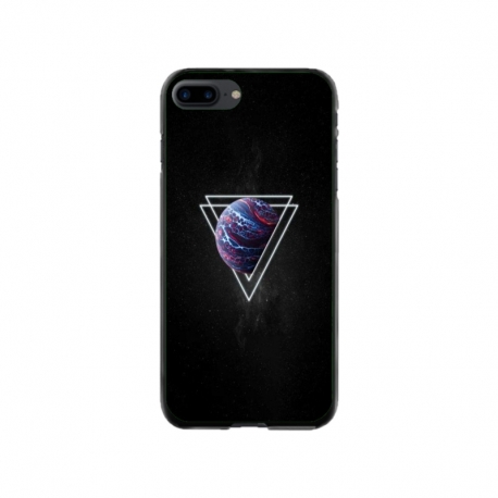 Husa personalizata tip carcasa HQPrint pentru Apple iPhone 7 Plus, model Triangle Planet, multicolor, S1D1M0278