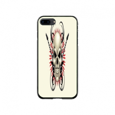 Husa personalizata tip carcasa HQPrint pentru Apple iPhone 7 Plus, model Skull 1, multicolor, S1D1M0284