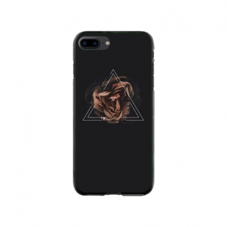Husa personalizata tip carcasa HQPrint pentru Apple iPhone 7 Plus, model Triangle Rose, multicolor, S1D1M0316