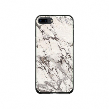 Husa personalizata tip carcasa HQPrint pentru Apple iPhone 7 Plus, model White Marble, multicolor, S1D1M0325