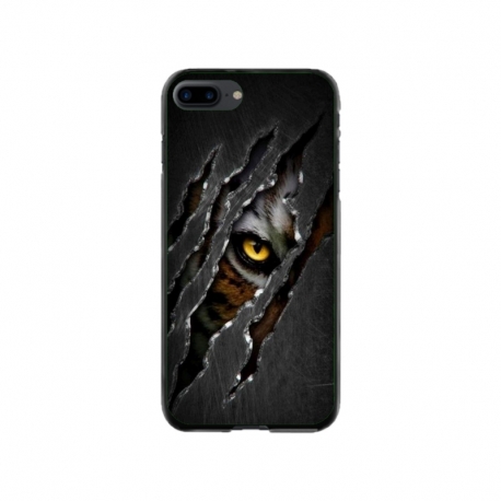 Husa personalizata tip carcasa HQPrint pentru Apple iPhone 7 Plus, model Hidden Tiger, multicolor, S1D1M0332