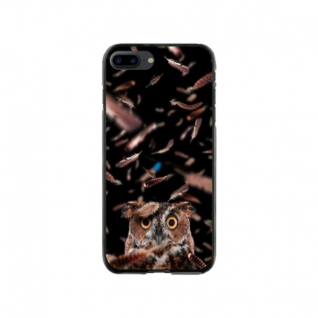 Husa personalizata tip carcasa HQPrint pentru Apple iPhone 7 Plus, model Owl, multicolor, S1D1M0334