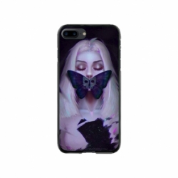 Husa personalizata tip carcasa HQPrint pentru Apple iPhone 7 Plus, model Butterfly Mouth 1, multicolor, S1D1M0351