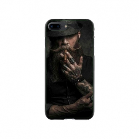Husa personalizata tip carcasa HQPrint pentru Apple iPhone 7 Plus, model Beard Man, multicolor, S1D1M0355