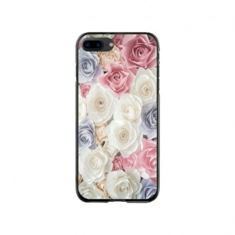 Husa personalizata tip carcasa HQPrint pentru Apple iPhone 7 Plus, model Flowers 23, multicolor, S1D1M0385
